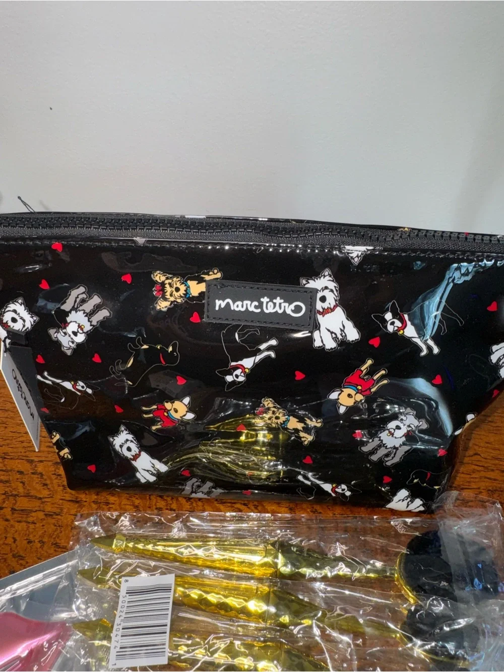 NWT Marc Tetro Dog Cosmetic Bag & Self-Care Bundle